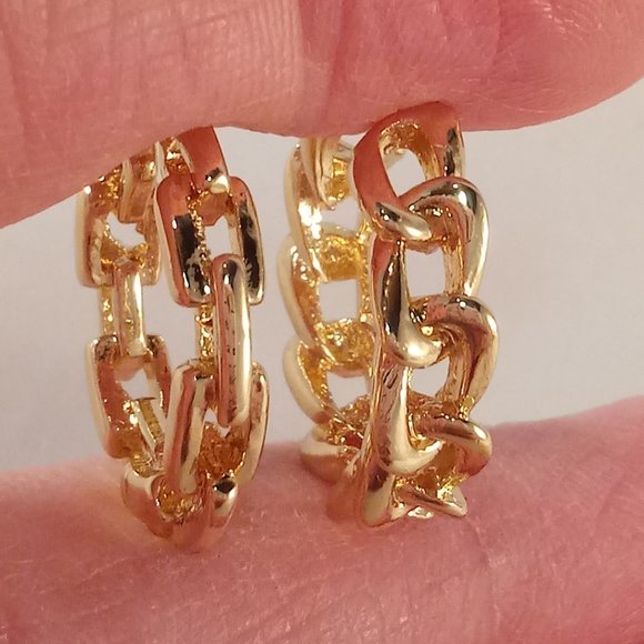 18K Yellow Gold Filled Ear Cuff Clip Stud Wrap Cartilage Earrings Party Gift - Picture 2 of 8